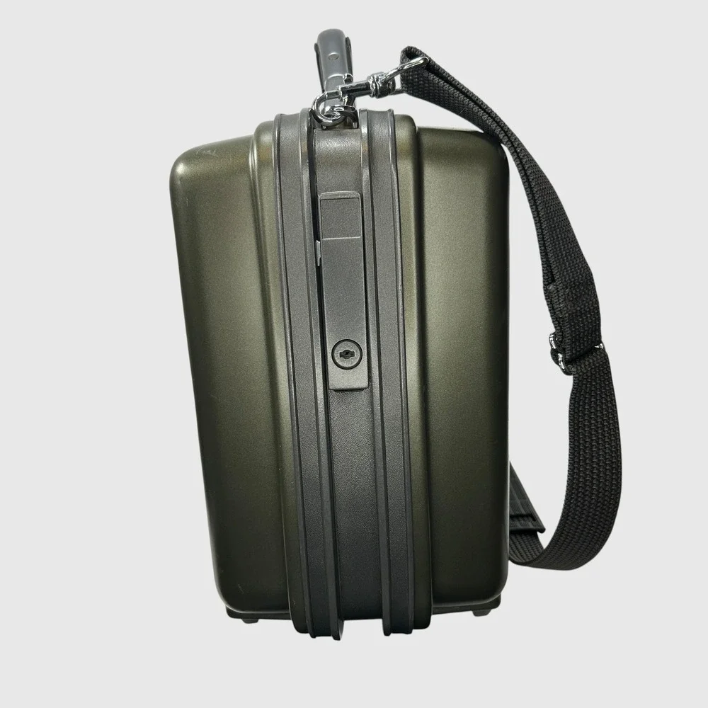 VTG with Key Samsonite Green Hard Camcorder Case Video Camera Tech Briefcase